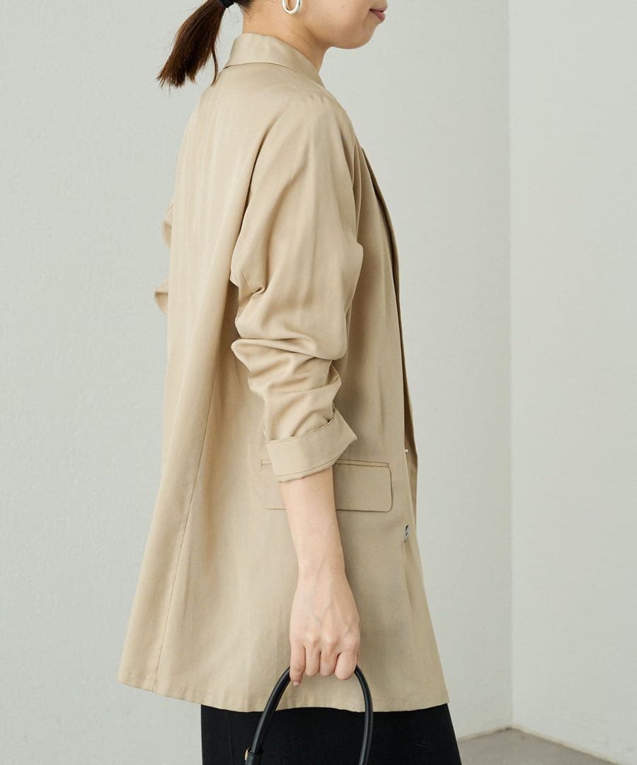 新品　Loungedress リラックスジャケット　ラウンジドレス　ベージュ