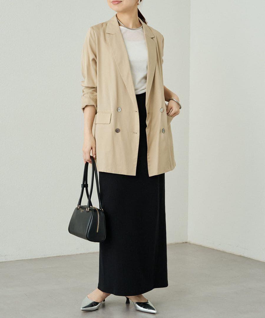 新品　Loungedress リラックスジャケット　ラウンジドレス　ベージュ