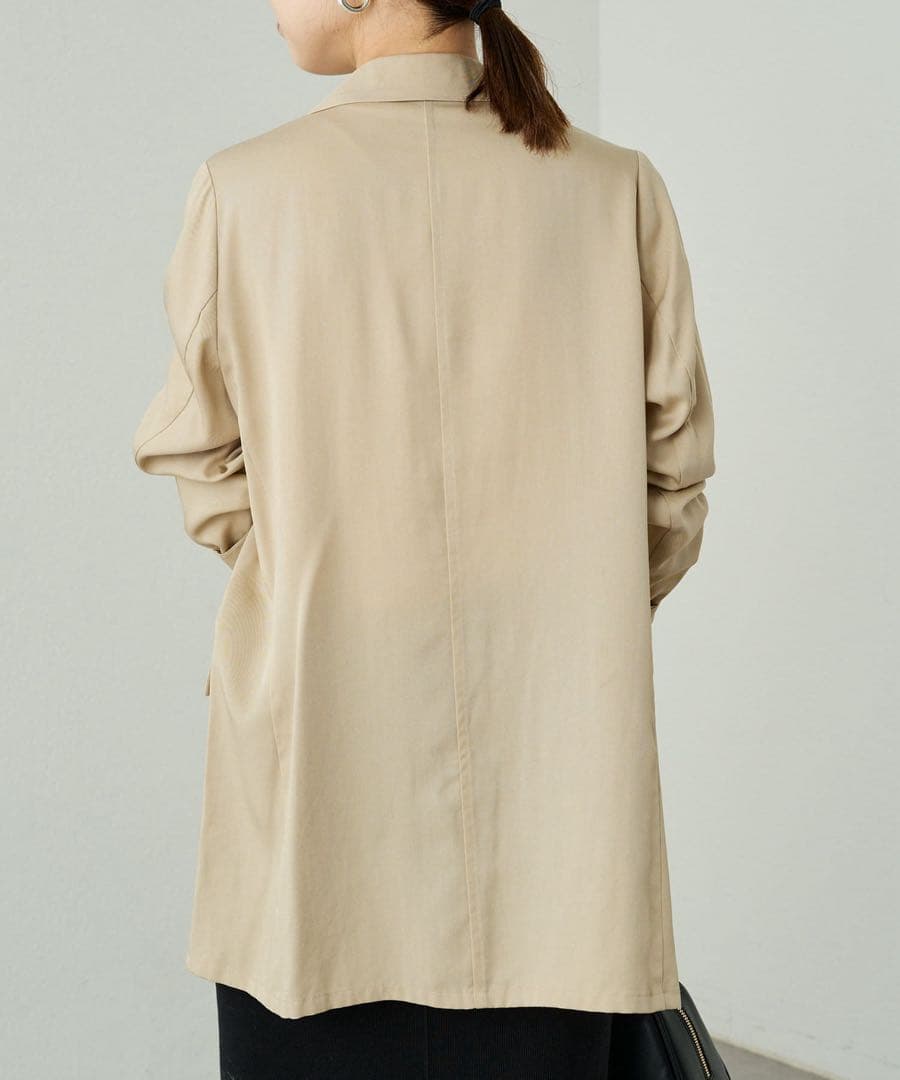 新品　Loungedress リラックスジャケット　ラウンジドレス　ベージュ