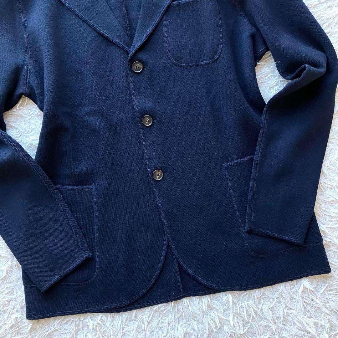 【定価8万 新品 イタリア製ウール】フランチェスコピエリ　ニットジャケット　XL