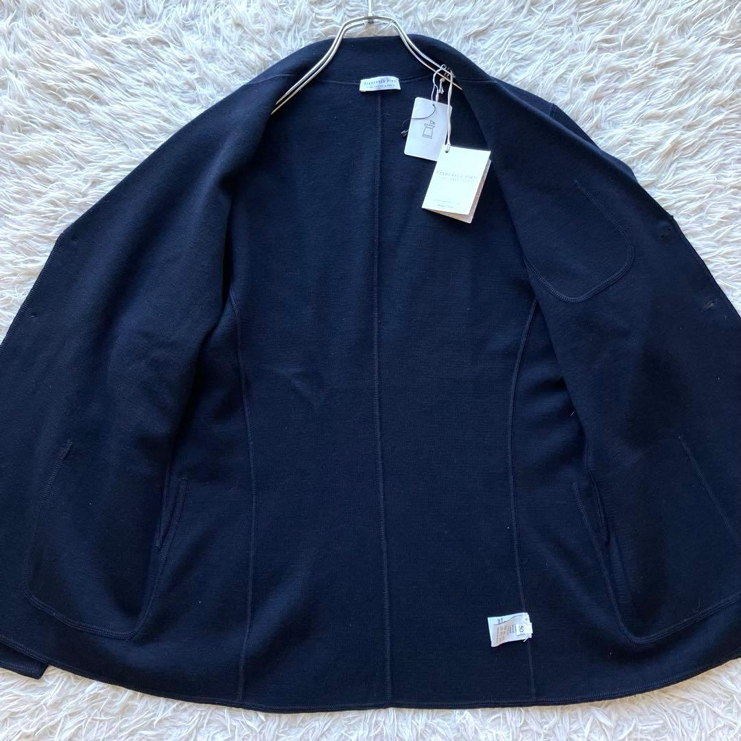 【定価8万 新品 イタリア製ウール】フランチェスコピエリ　ニットジャケット　XL