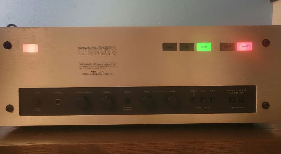 Luxman　ラックスマン　LX33　6CA7管球式プリメインアンプ 本体
