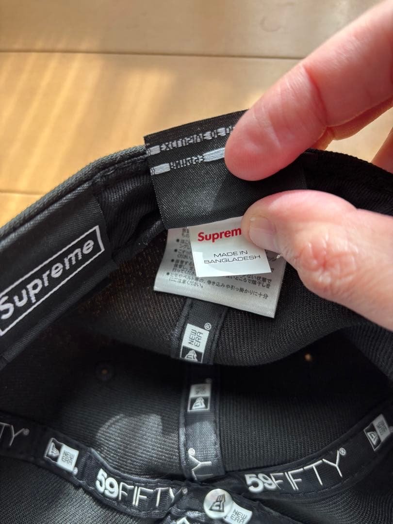 Supreme 59FIFTY ブラック キャップ