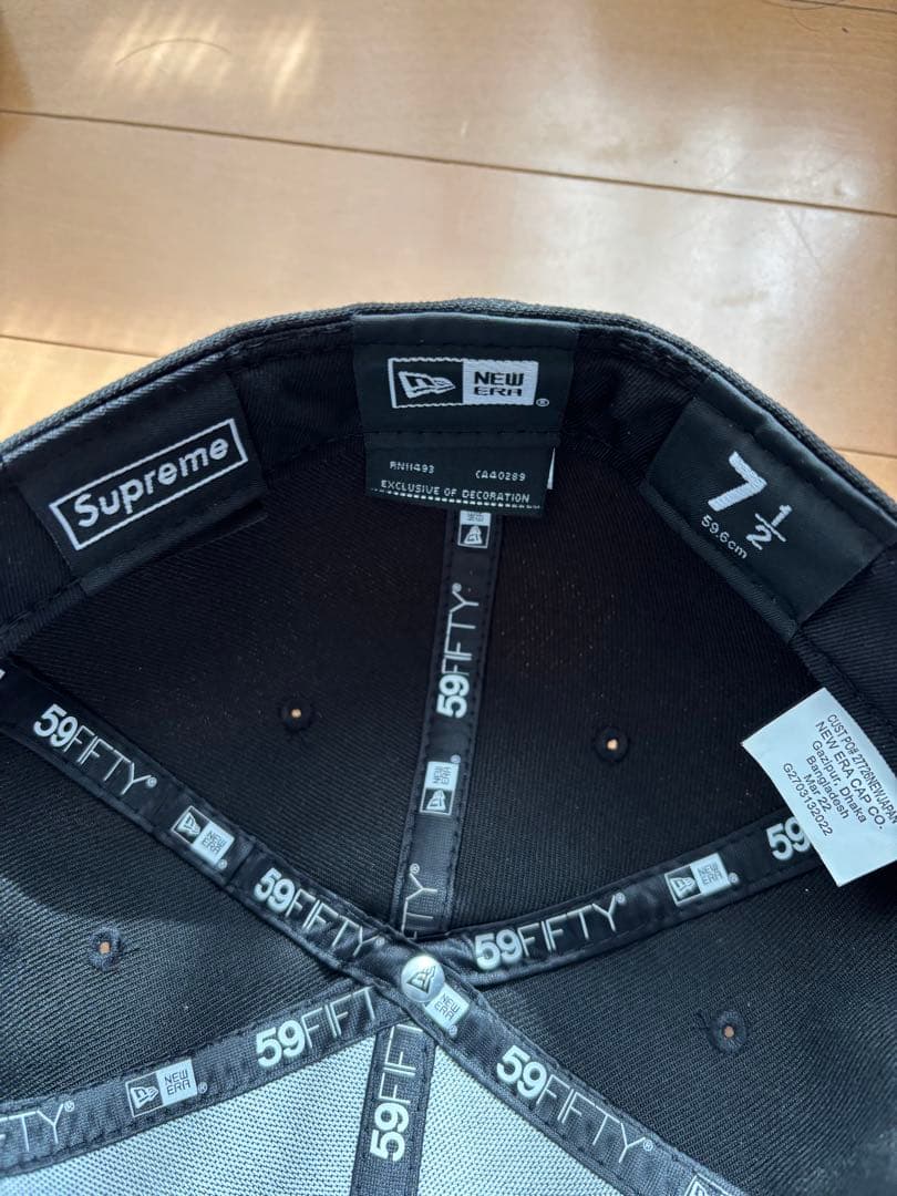 Supreme 59FIFTY ブラック キャップ