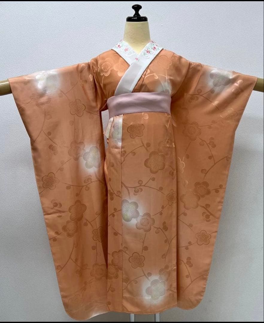 振り袖　フルセット　別誂長襦袢　山吹色　成人式　金彩加工　刺繍入り　844