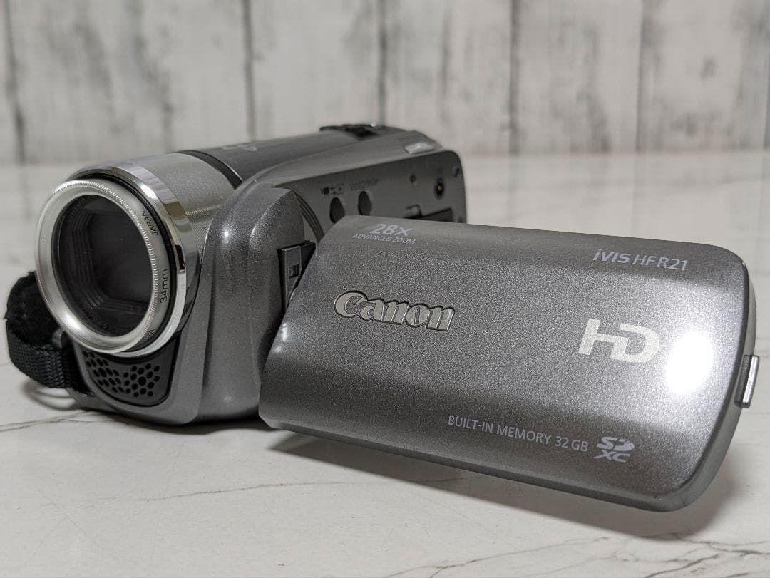 【美品】Canon iVIS HF R21 フルHDビデオカメラ 高画質動作良好