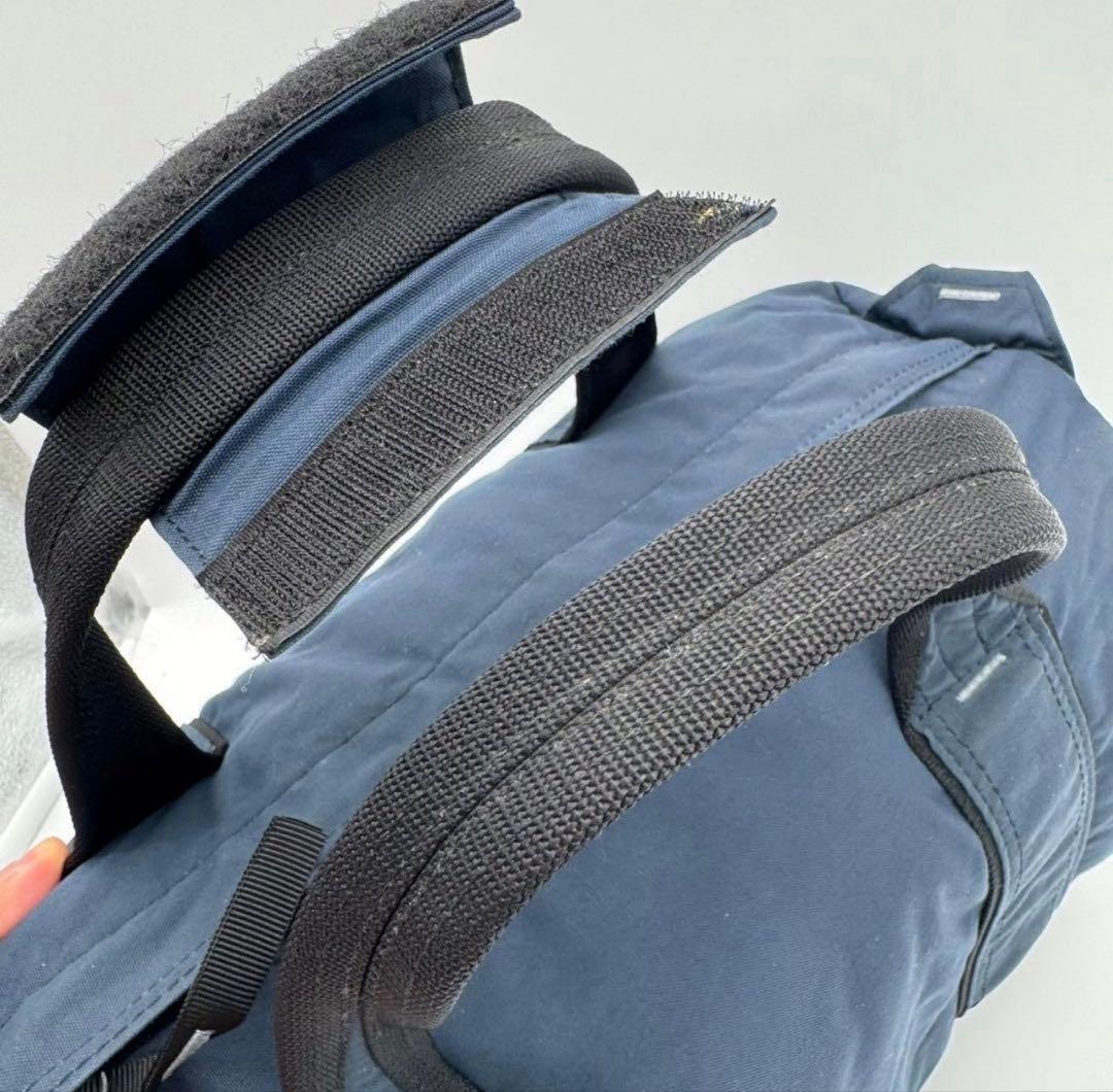 【美品】ポーター ショルダーバッグ 2way HYKE ハイク ドラムバッグ 紺