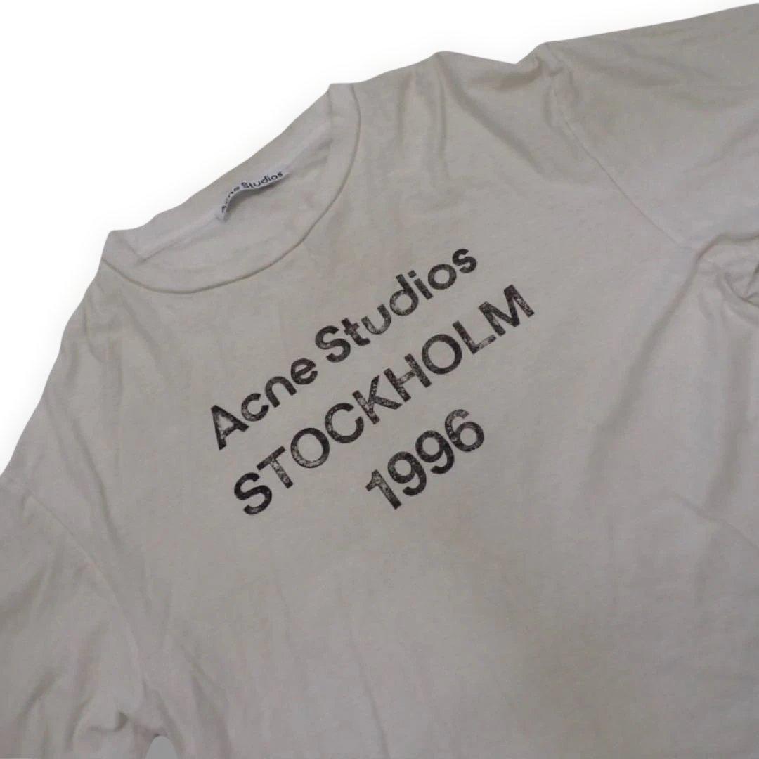 Acne Studios ロゴTシャツ ダスティホワイト　XS