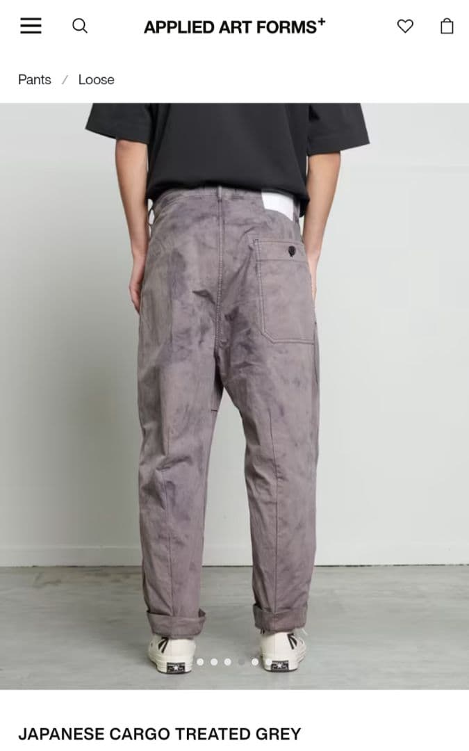 パンツ APPLIED ART FORMS DM1-1 Cotton Cargo