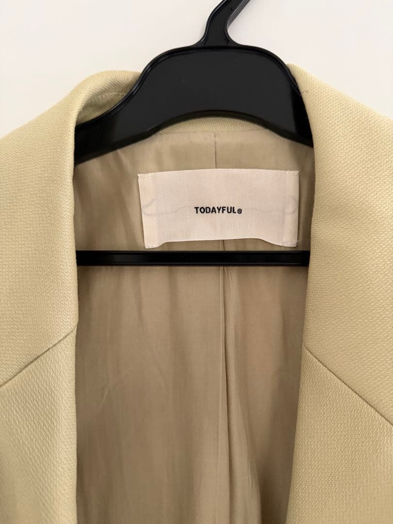 TODAYFUL Wool Over Jacket ライトグリーン 38