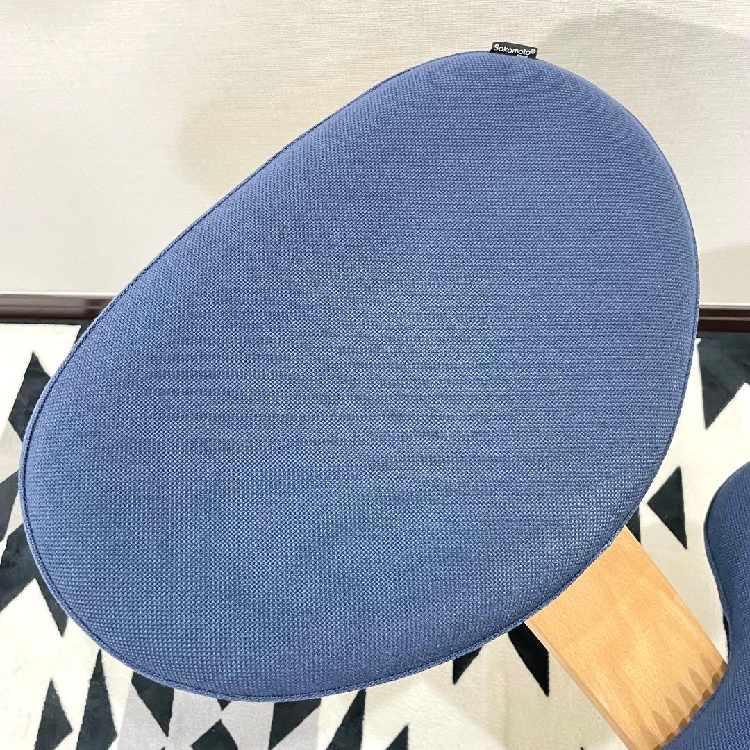 【mi】バランスチェア バランスイージー ネイビー 中古品