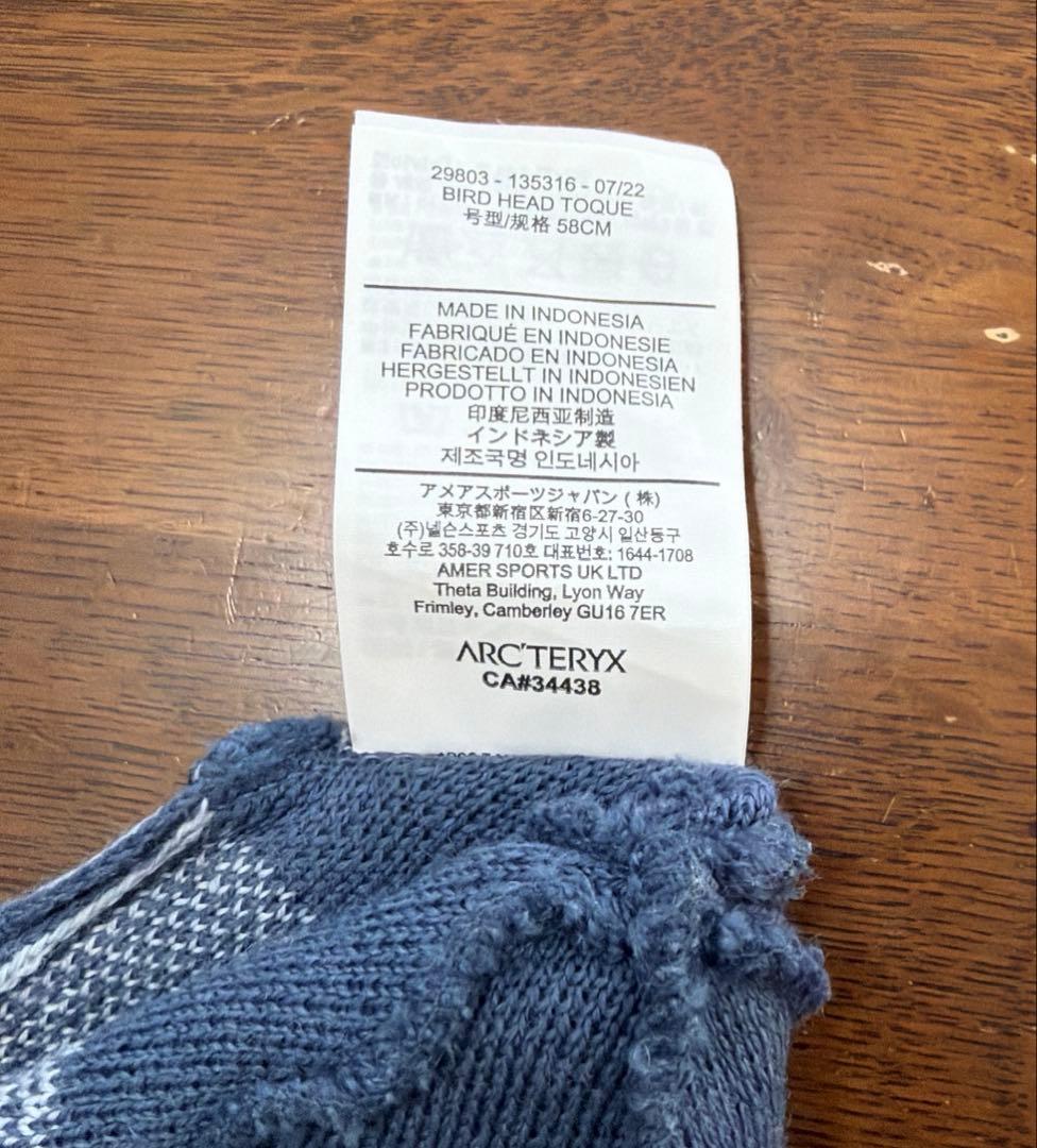 ARC'TERYX ニット帽 ビーニー BIRD HEAD TOQUE