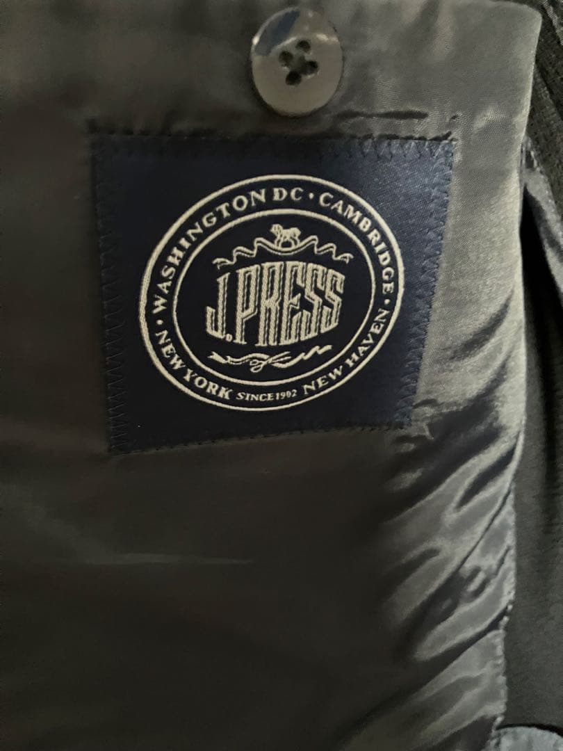 J.press ブラックブレザー　銀ボタン　T175 春夏秋