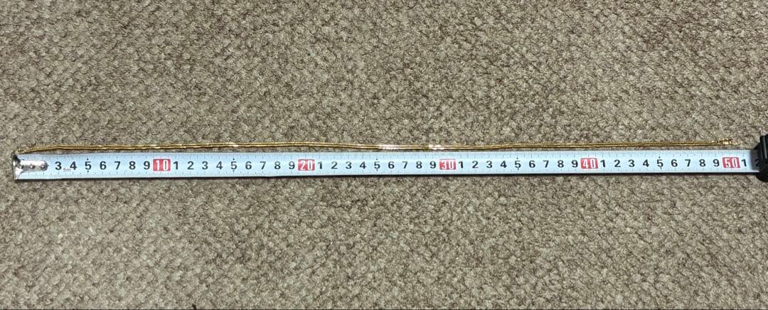 12面トリプル喜平ネックレスk18、750美品50センチ14.6g。資産。