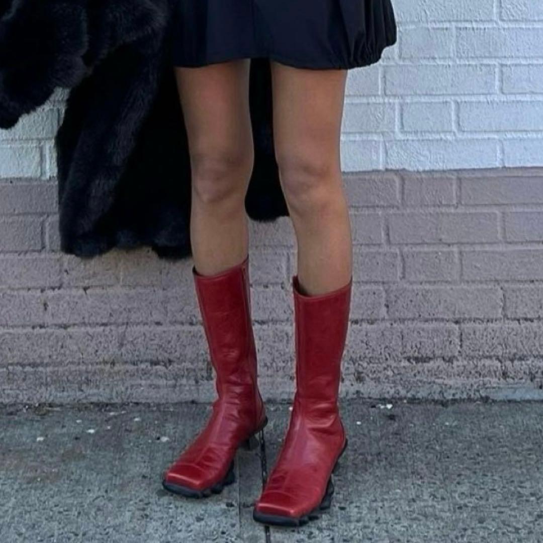 dirt RANGE BOOTS スポーティ　レザー　ロングブーツ