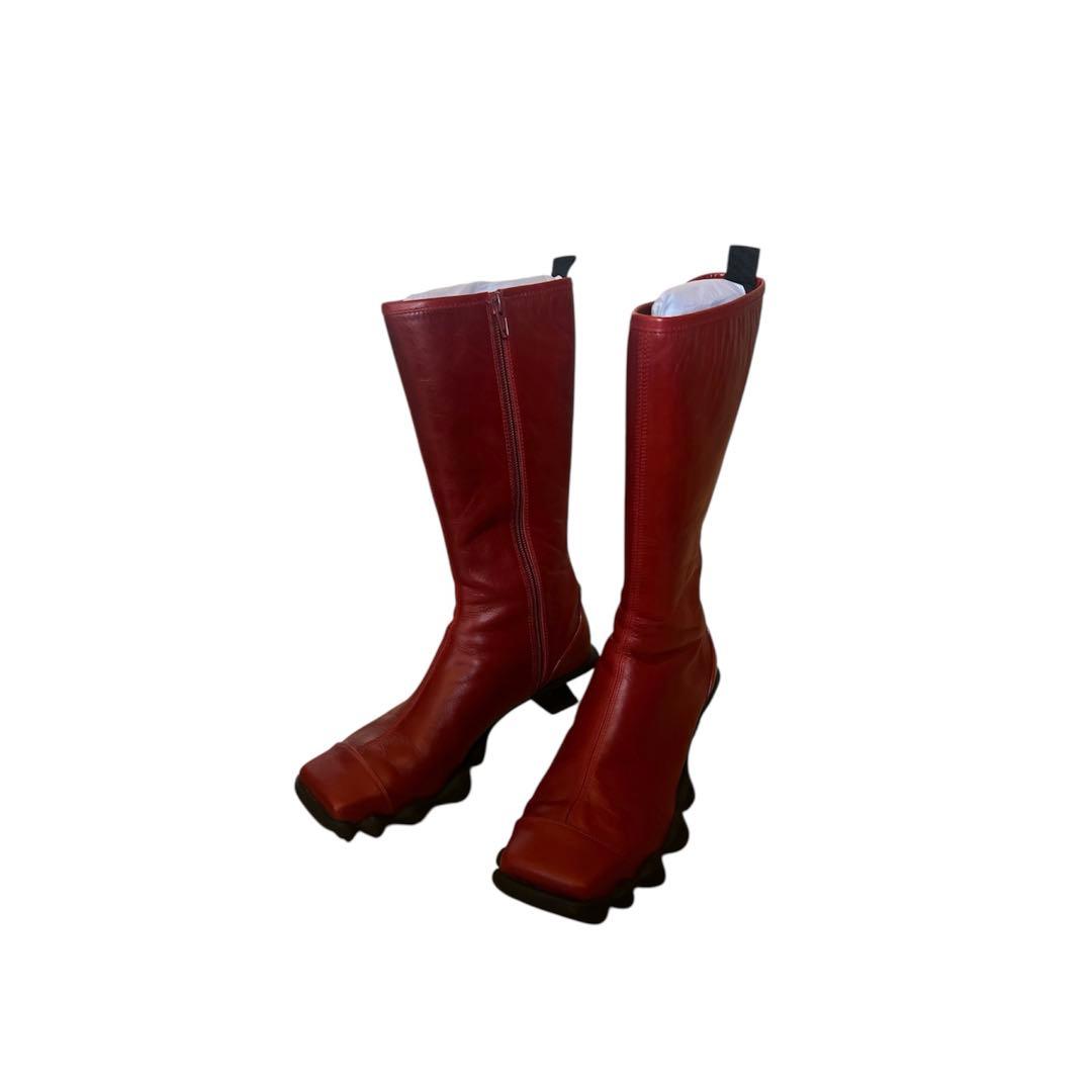 dirt RANGE BOOTS スポーティ　レザー　ロングブーツ