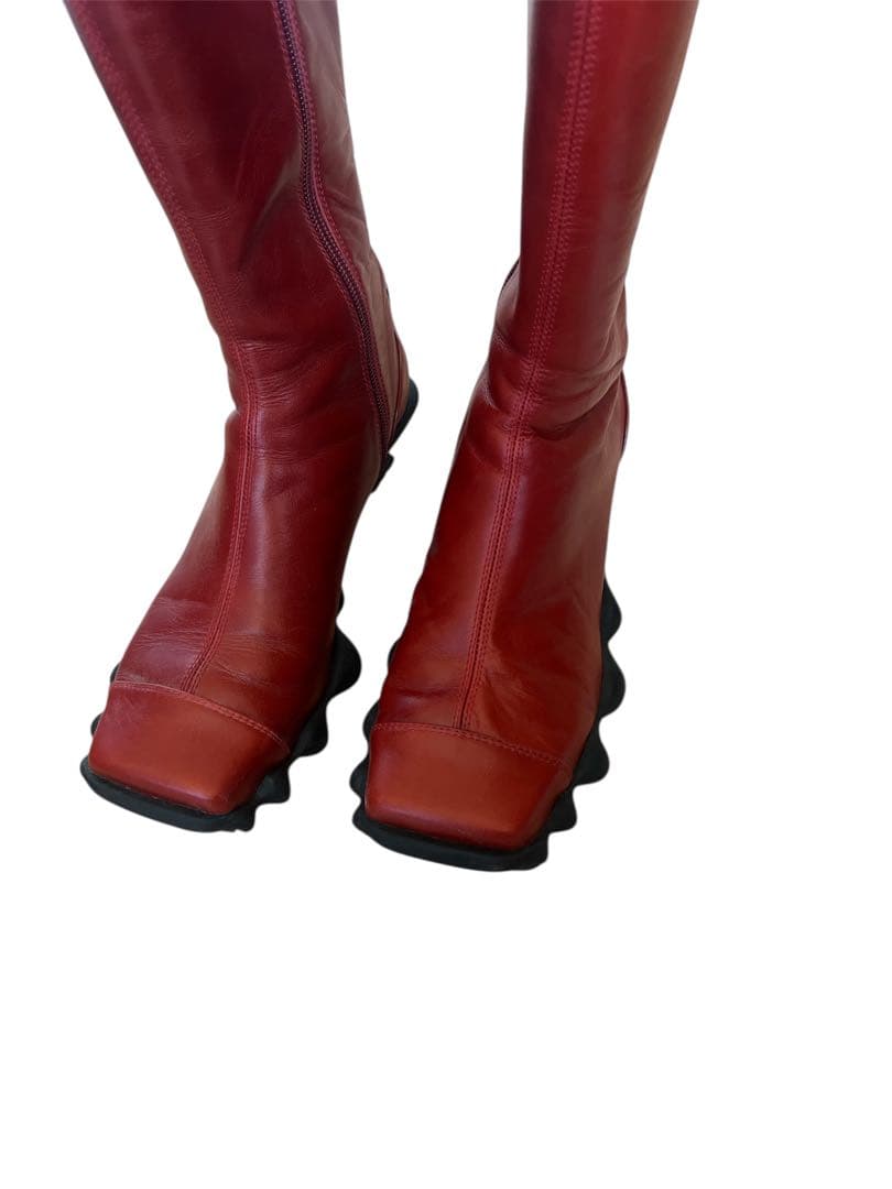 dirt RANGE BOOTS スポーティ　レザー　ロングブーツ