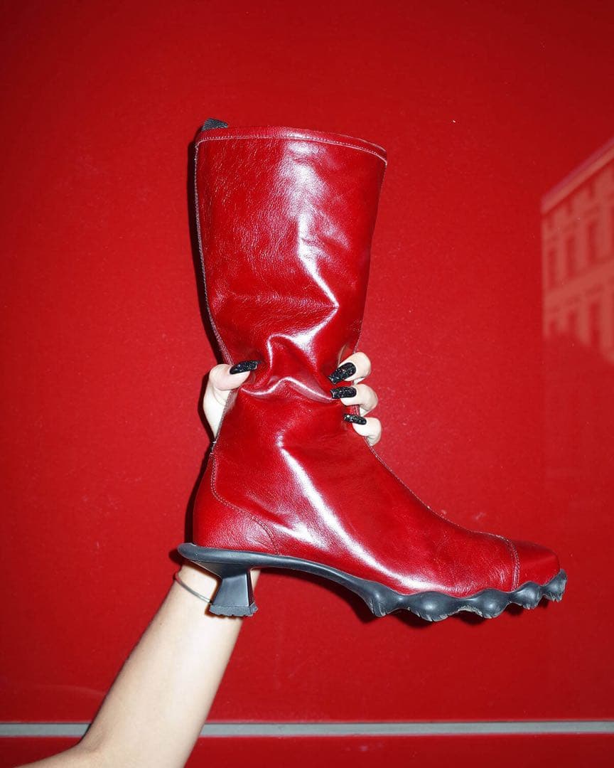 dirt RANGE BOOTS スポーティ　レザー　ロングブーツ