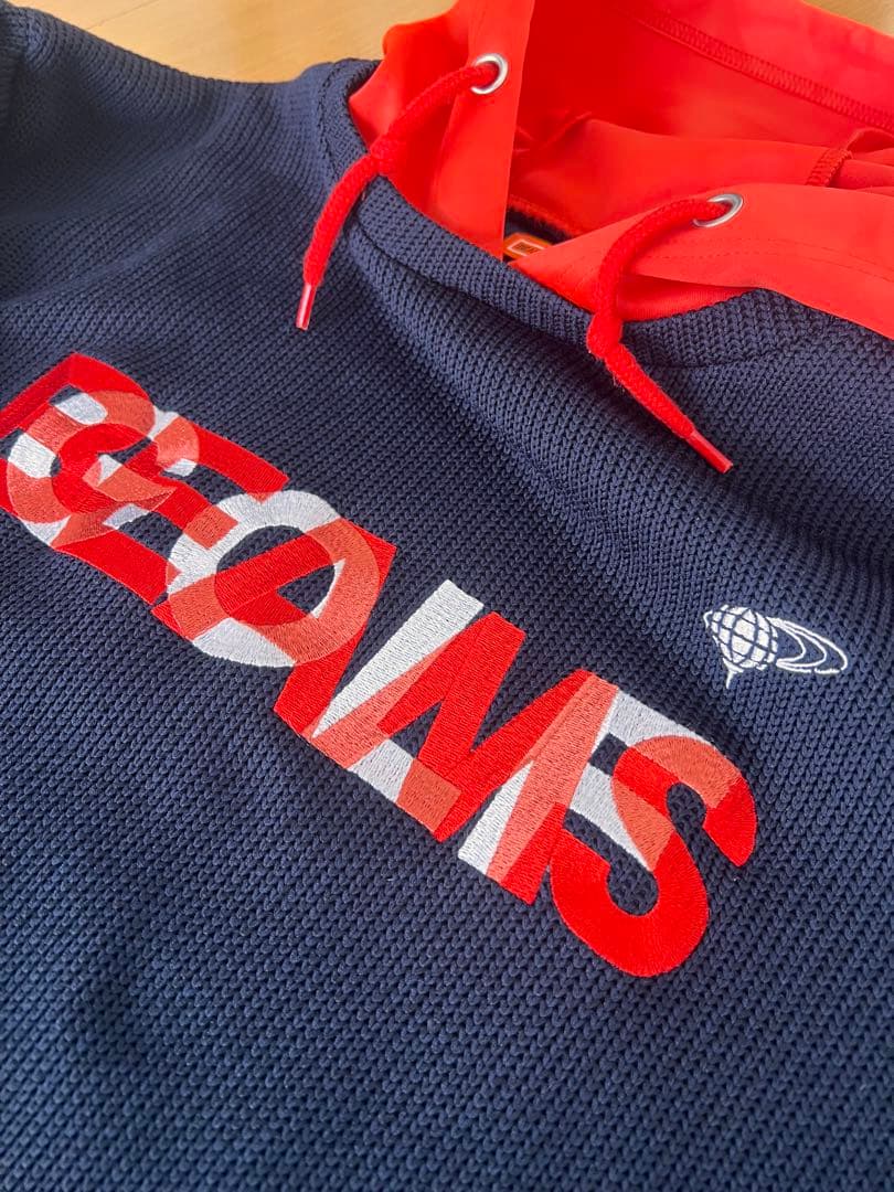 BEAMS GOLF ニット風レイヤード　パーカ