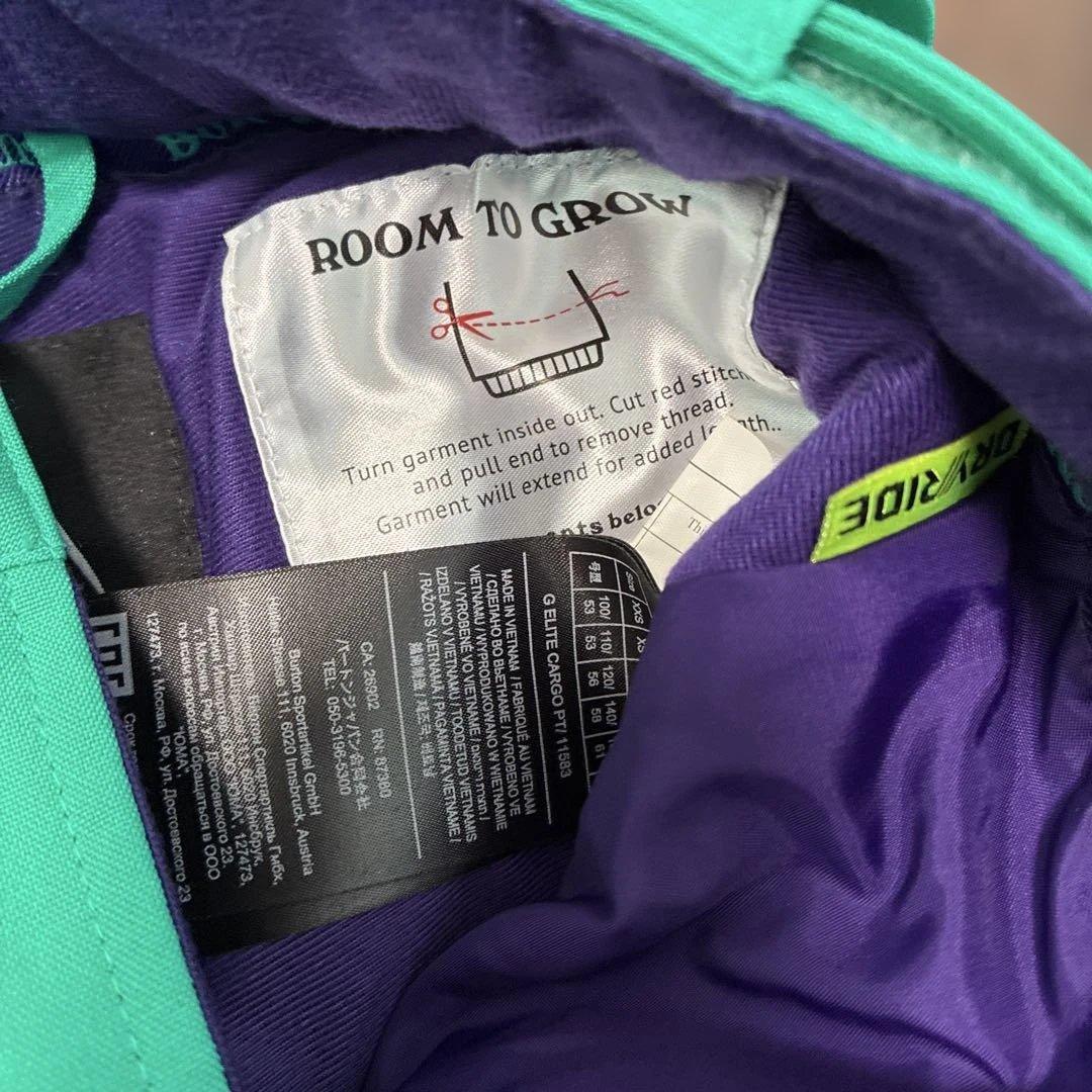 BURTON スノボウエア　上下セット　XS120サイズ