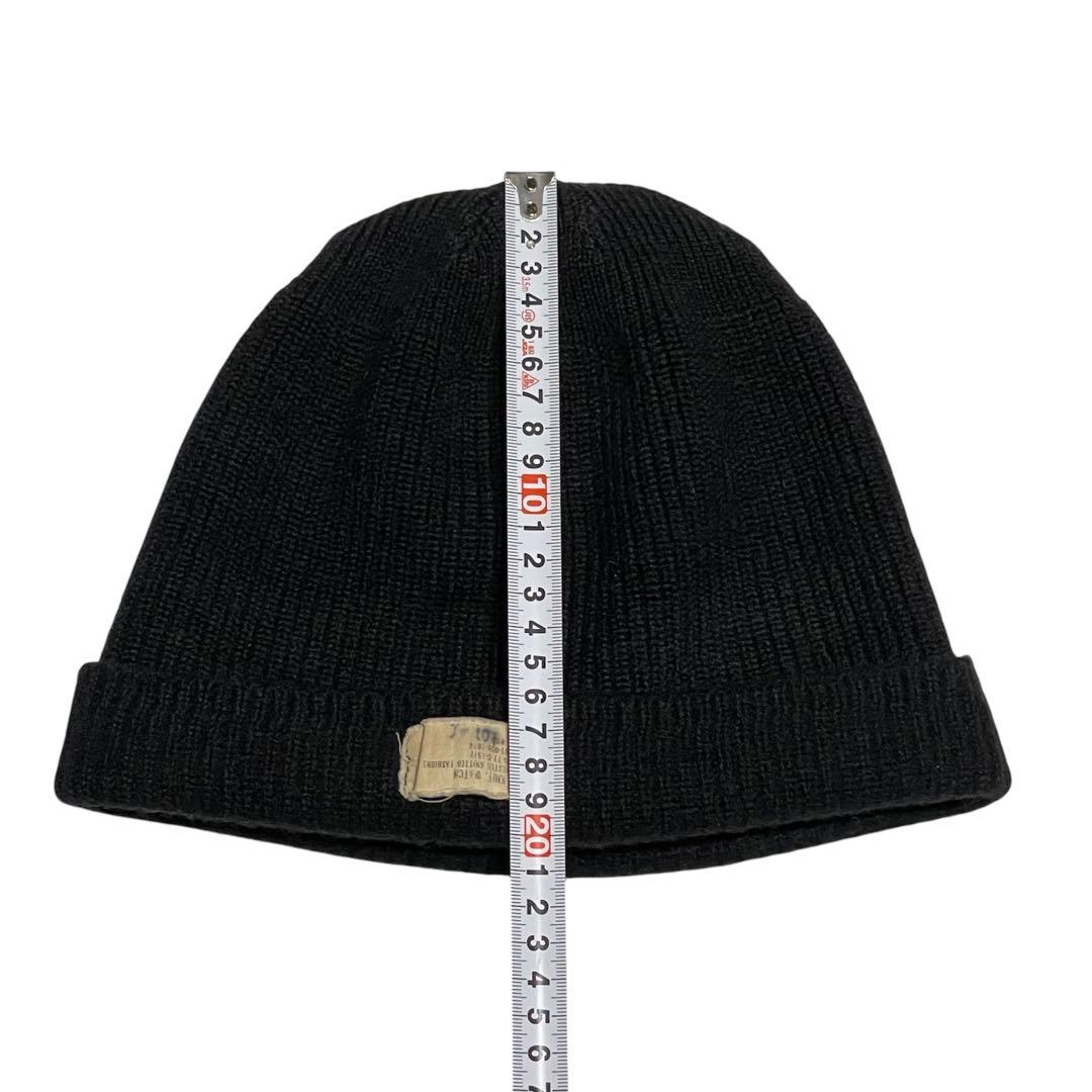 70’s US.NAVY WATCH CAP WOOL (1977) ブラック