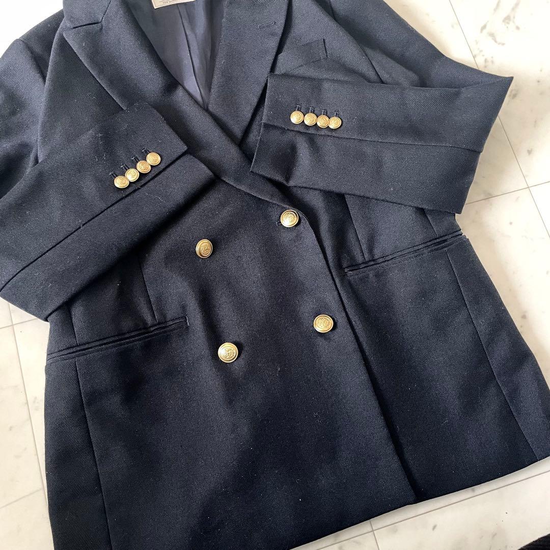 極美品　JOURNAL STANDARD relume 紺ブレ金ボタン 38 M