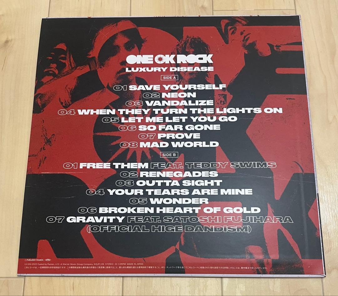 【新品未使用品】ONEOKROCK ワンオクLUXURY DISEASEレコード