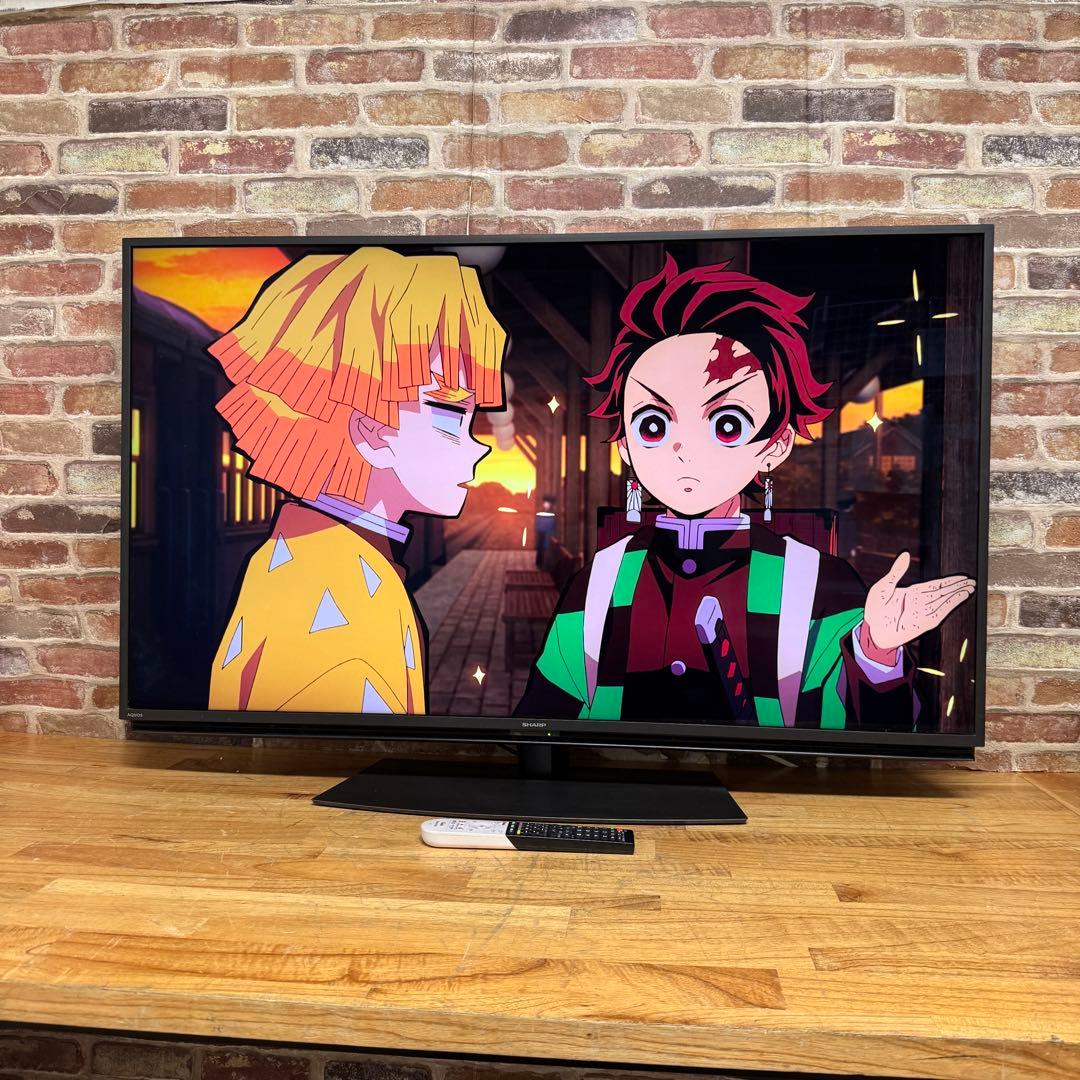 シャープ 45V型 4K 液晶テレビ AQUOS 4T-C45BL1 動画アプリ