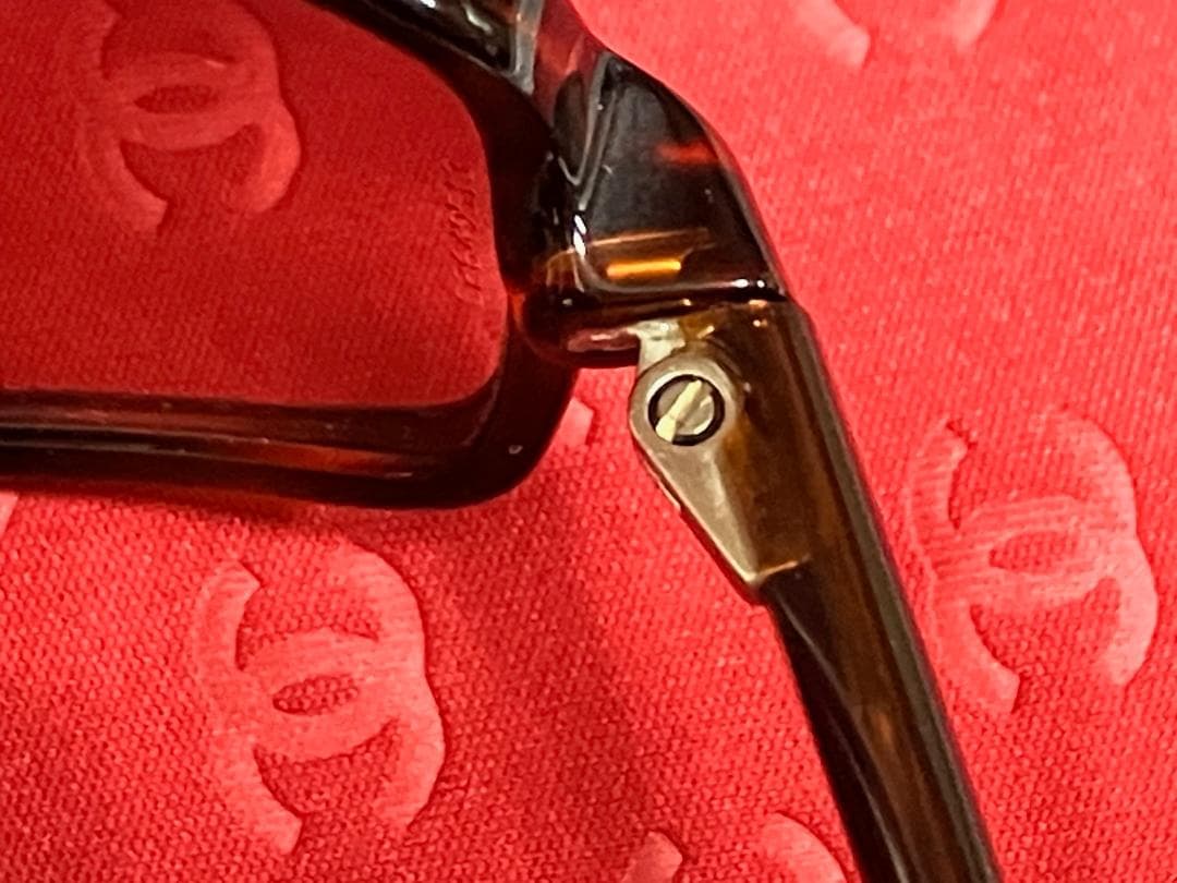 美品 CHANEL シャネル ブラウン サングラス ケース付き アルコール除菌済