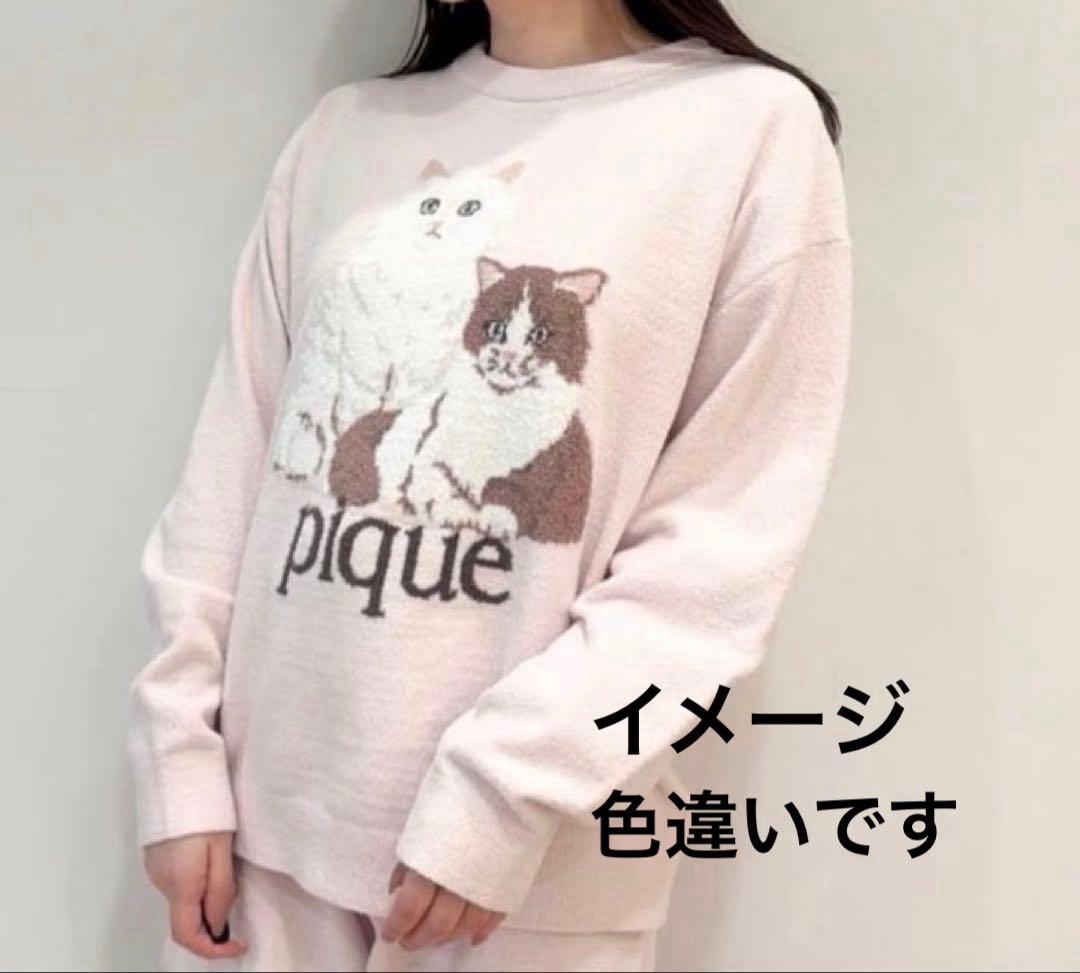 【新品】gelato pique エアリーモコキャットプルオーバー トップス 猫