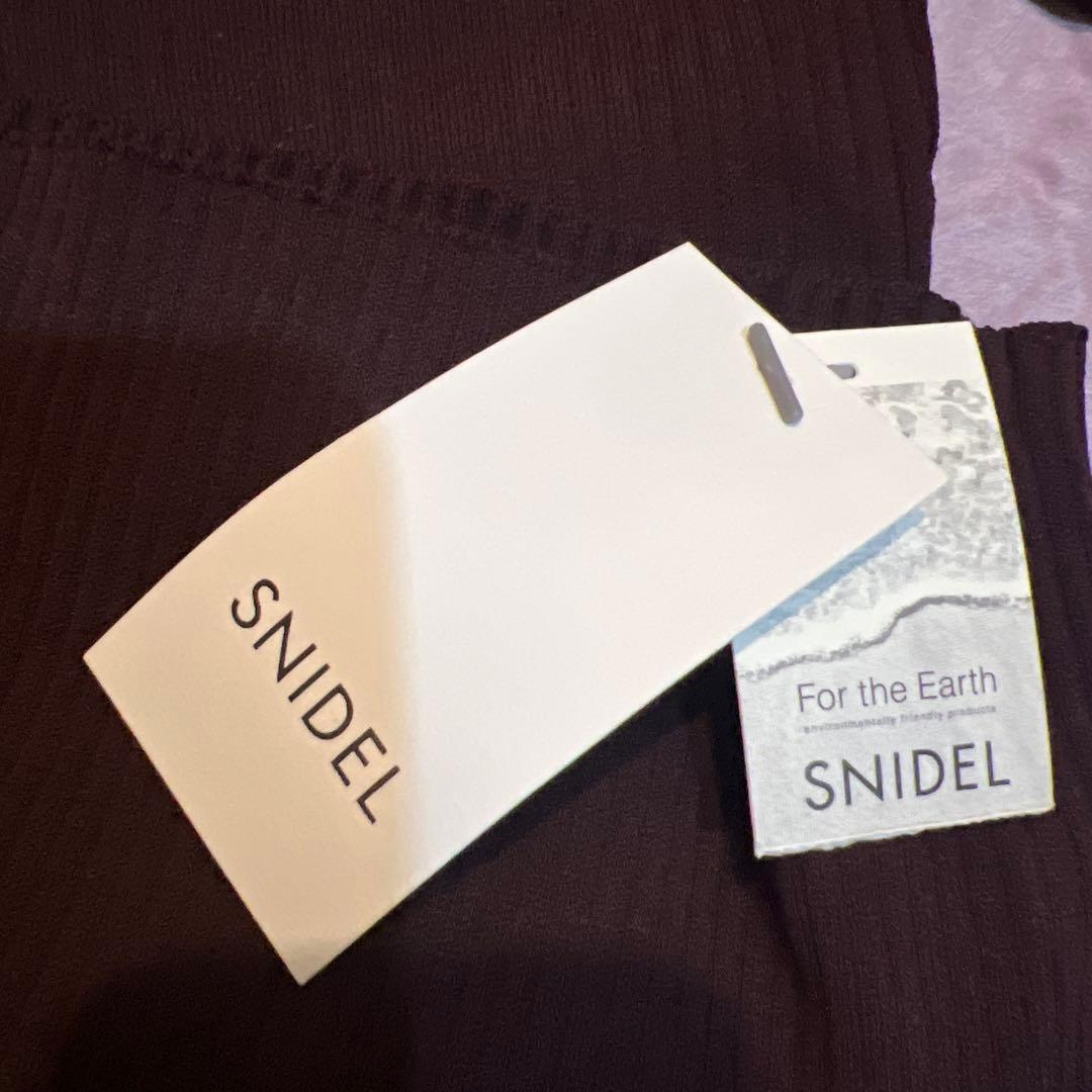 【yuki 】SNIDEL スキッパーニットプルオーバー ブラウン