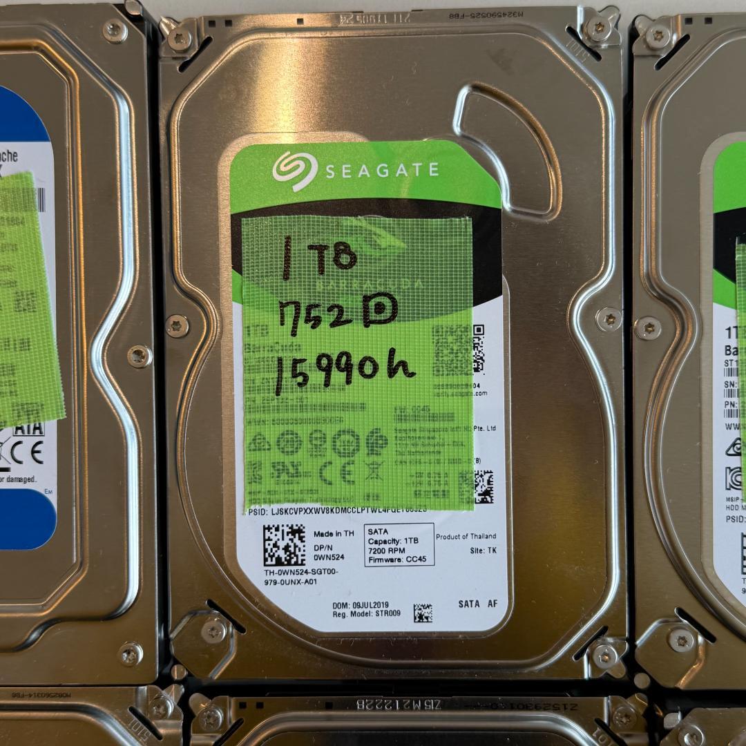 3.5インチ内蔵型ハードディスクドライブ 1TB 500GB 10台セット