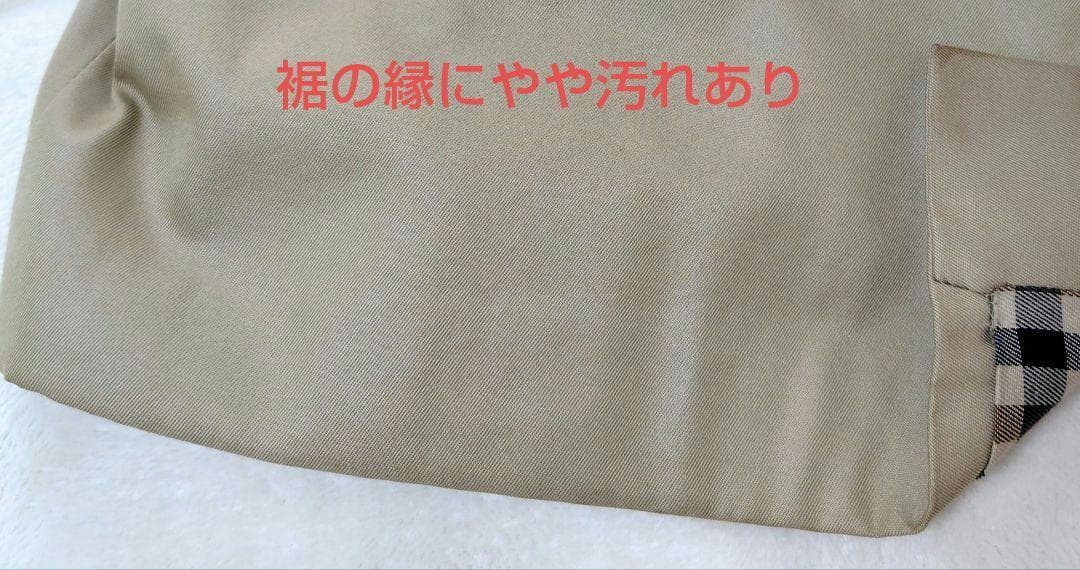 【アクアスキュータム】トレンチコート　イングランド製　ベージュ　ベルトあり　6