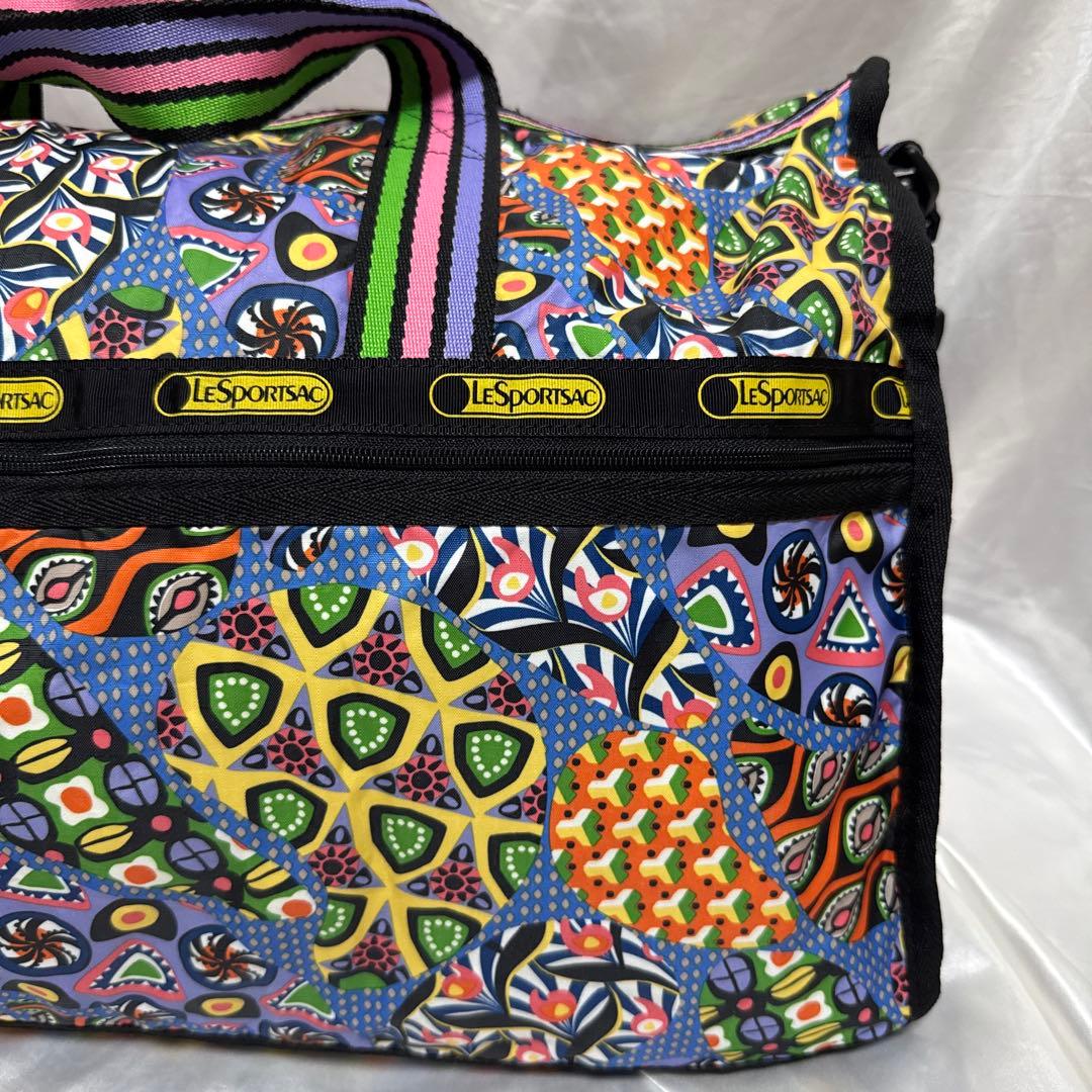 LeSportsac レスポートサック　ボストンバック　カラフル　総柄　派手