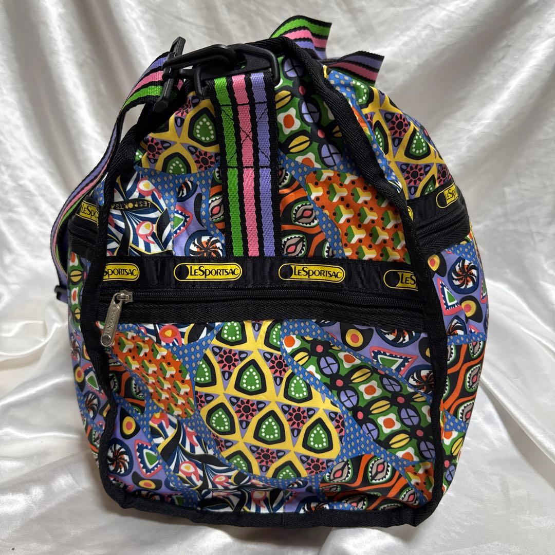 LeSportsac レスポートサック　ボストンバック　カラフル　総柄　派手