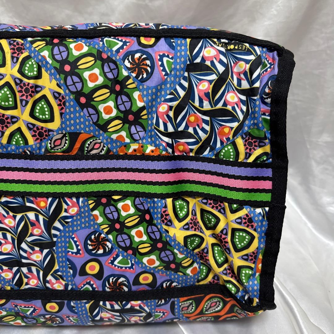 LeSportsac レスポートサック　ボストンバック　カラフル　総柄　派手
