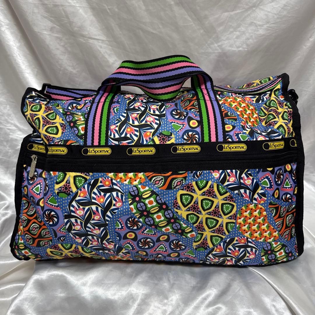 LeSportsac レスポートサック　ボストンバック　カラフル　総柄　派手