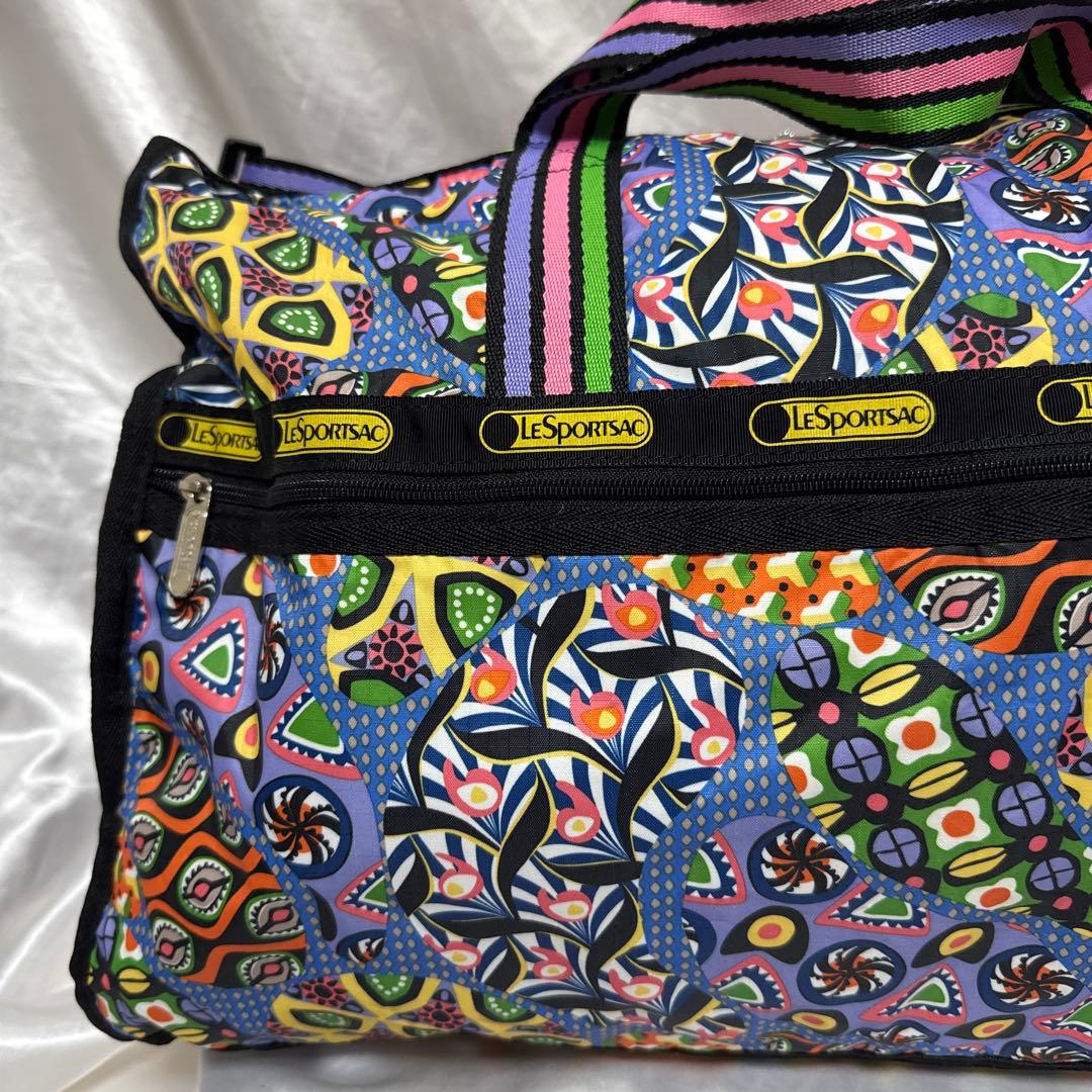 LeSportsac レスポートサック　ボストンバック　カラフル　総柄　派手