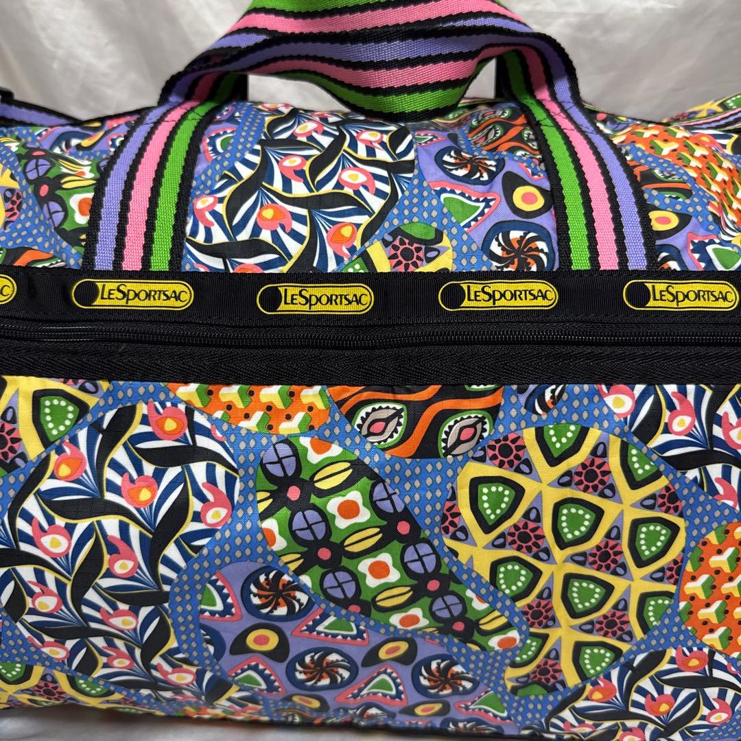 LeSportsac レスポートサック　ボストンバック　カラフル　総柄　派手