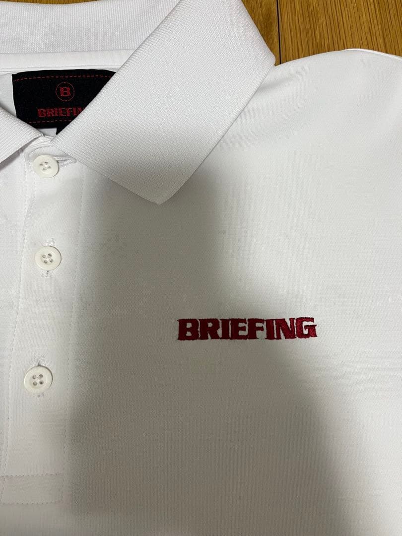 BRIEFING ホワイト ポロシャツ