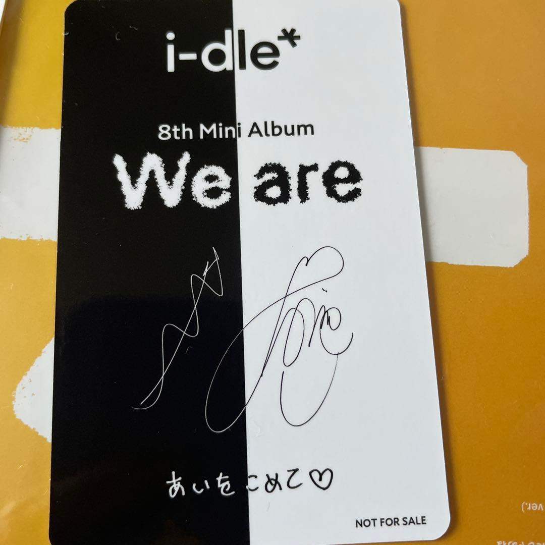 i-dle ミンニ　we are タワレコ ワーナー 4形態 特典 トレカ
