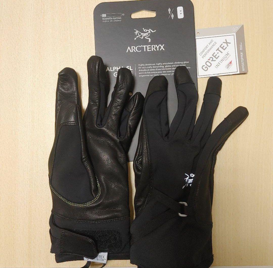 廃盤ARC’TERYX　アルファSLグローブ Mサイズ　BLACK