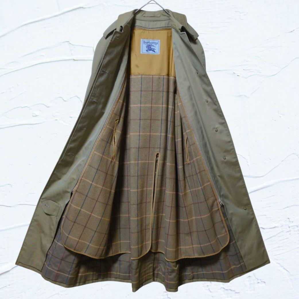 ❤希少美品❤バーバリー 2wayライナー付き ステンカラーコート 比翼 9AB2
