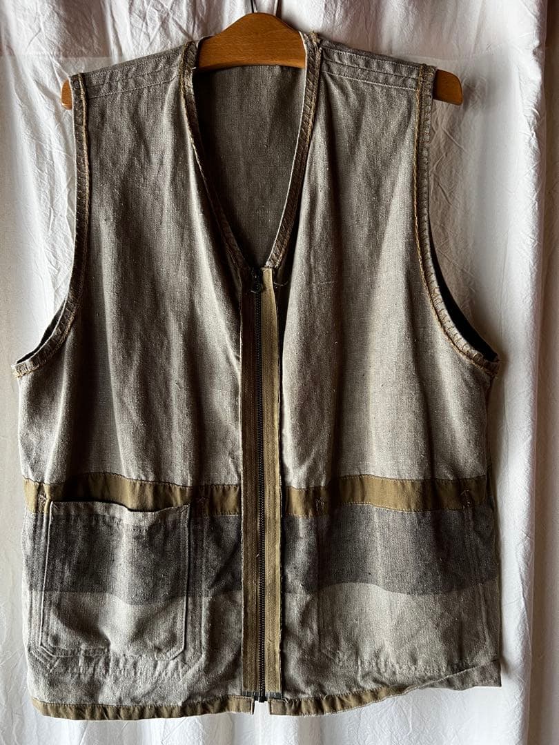 ナイジェルケーボンBEAN SACK BORDER VEST 52