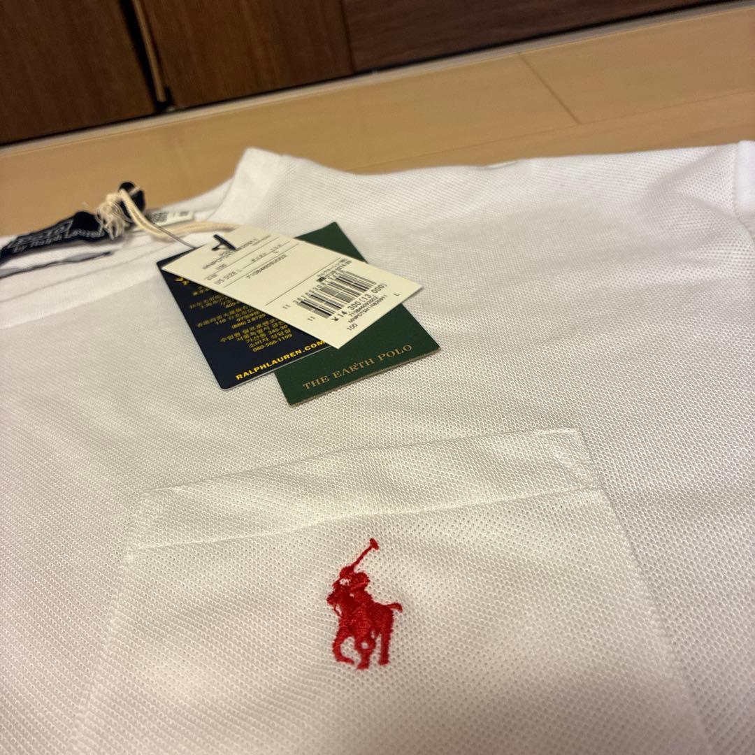 ロンハーマン別注新品白ラルフローレンポロTシャツ