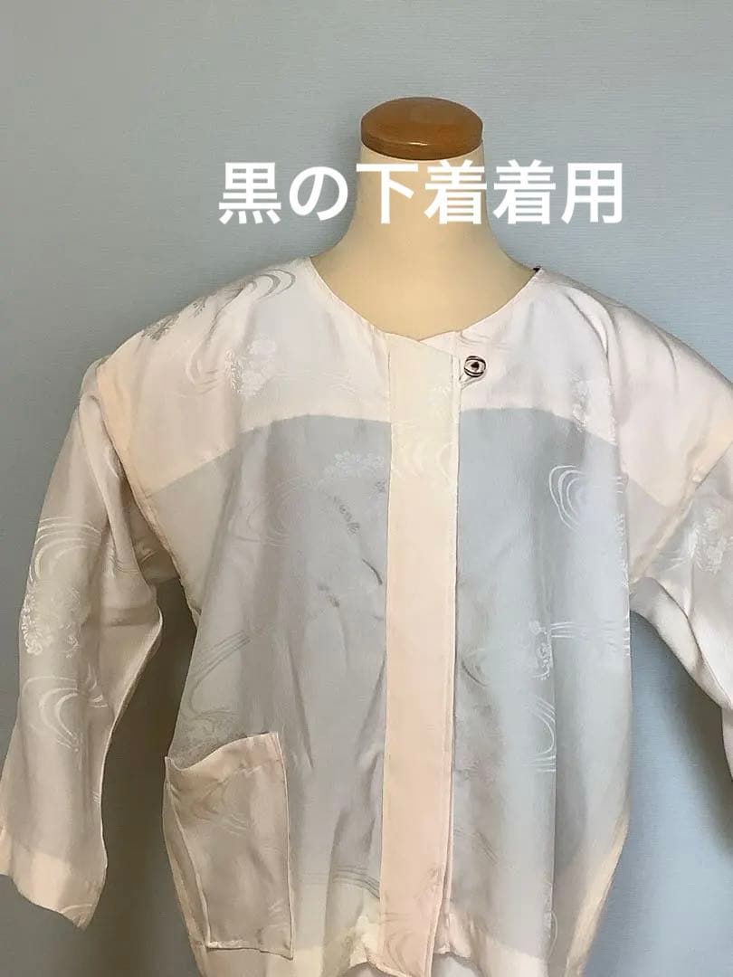 長襦袢反物から仕立てたシルクパジャマ　㉕