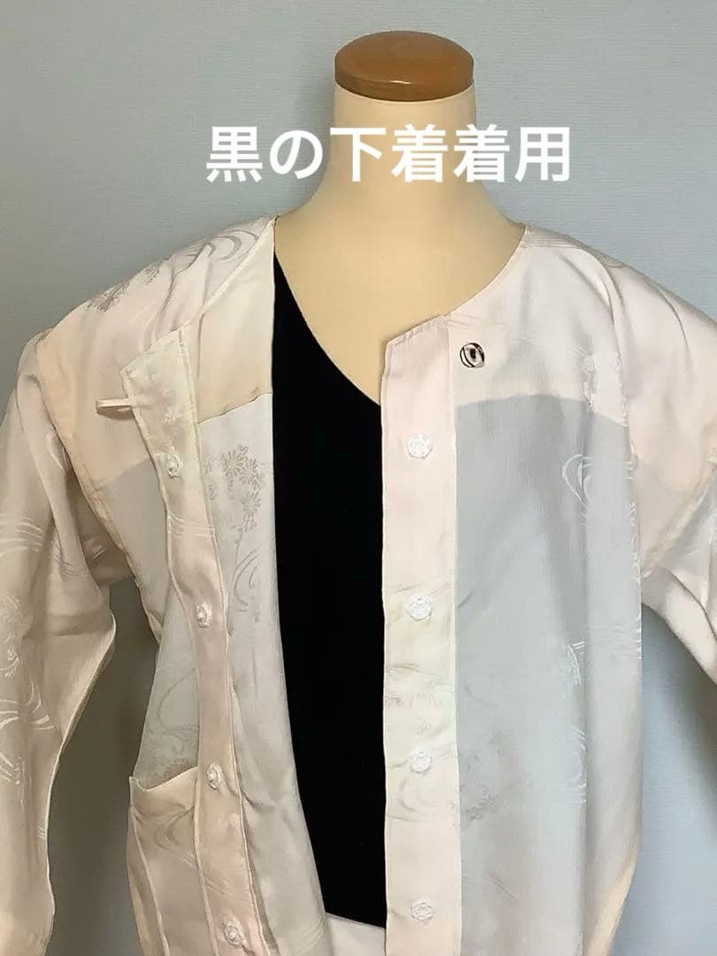 長襦袢反物から仕立てたシルクパジャマ　㉕