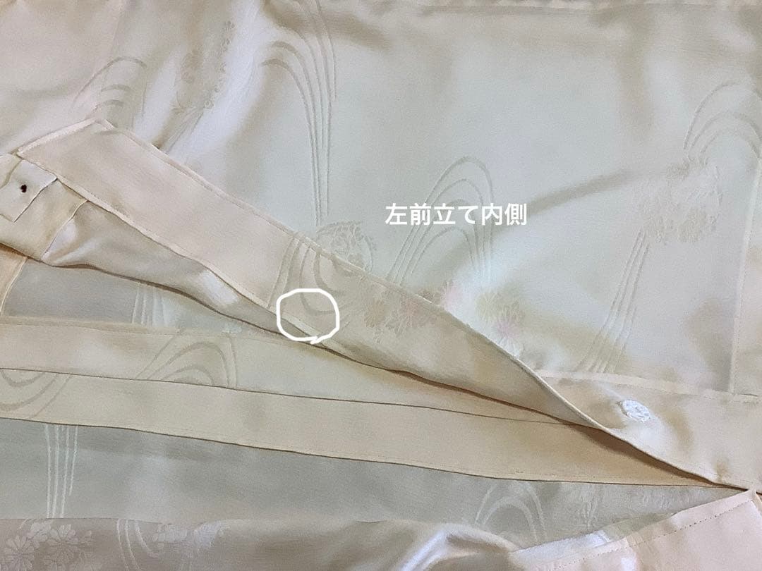 長襦袢反物から仕立てたシルクパジャマ　㉕