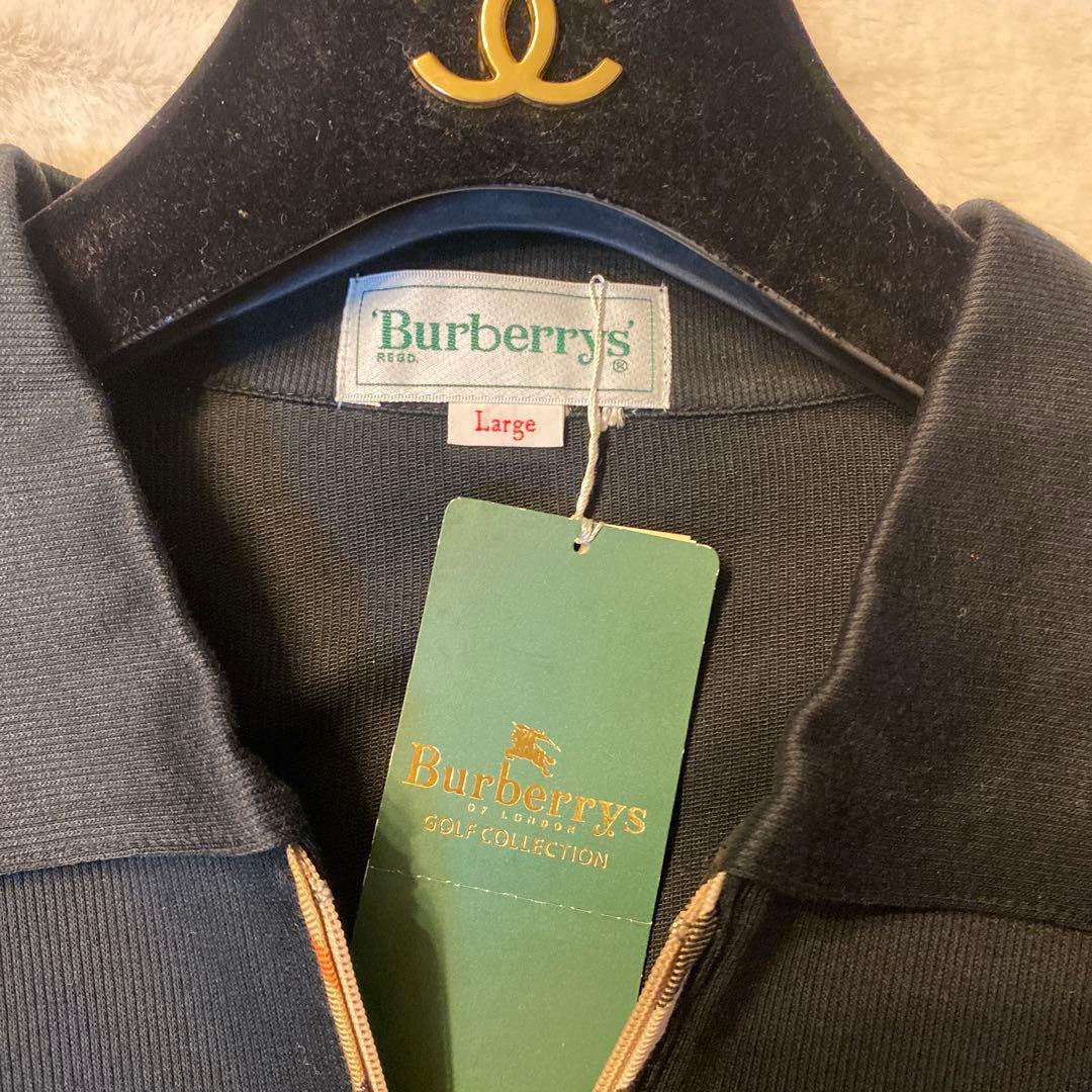 未使用 タグ付き Burberrys ブラック ポロシャツ L ユニセックス