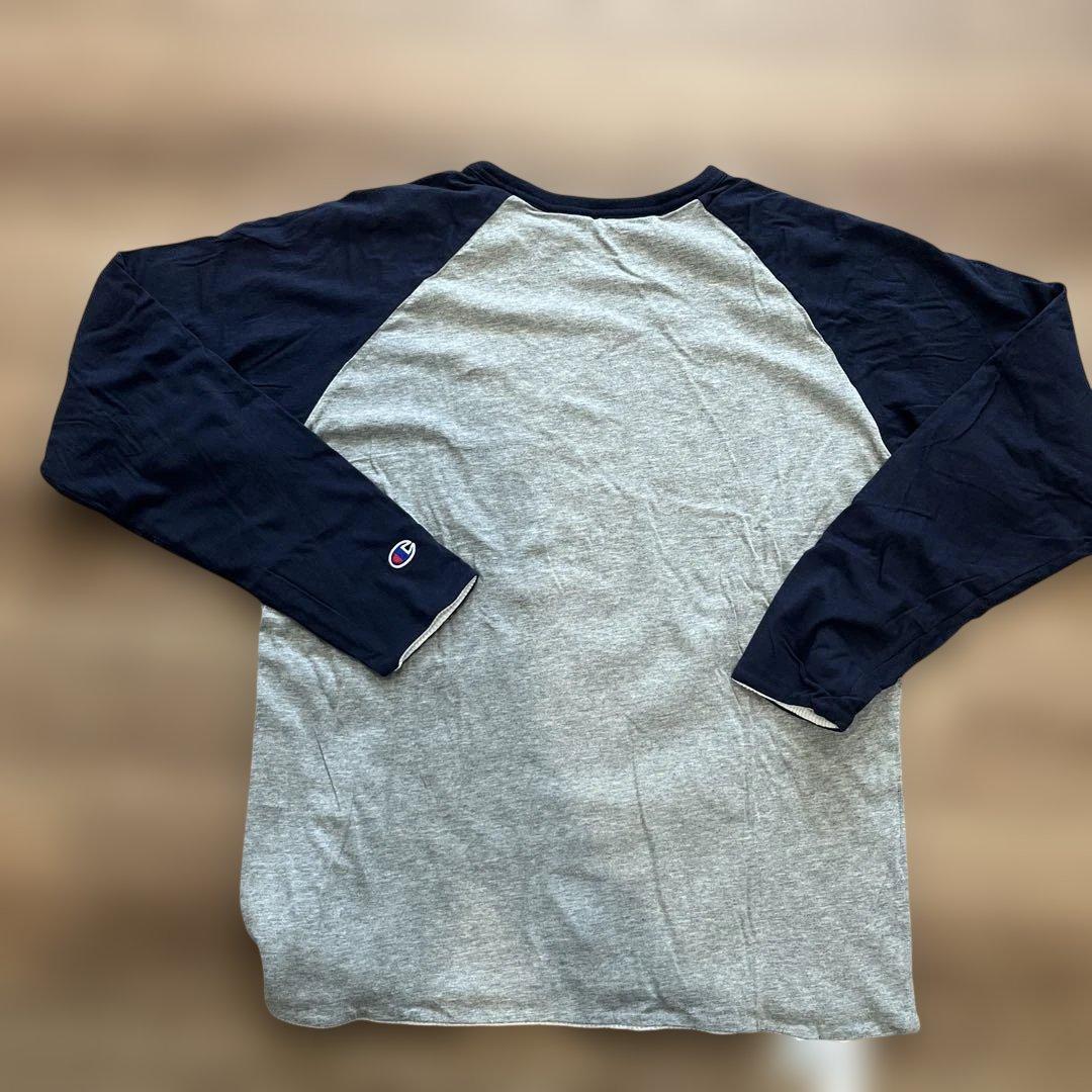 Champion サーマル付きロンT バックドロップ別注